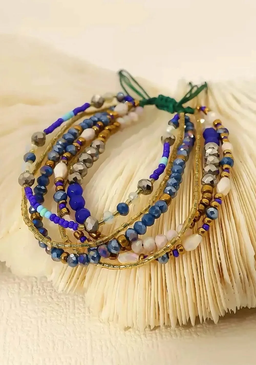 Bohemian style purple bracelet